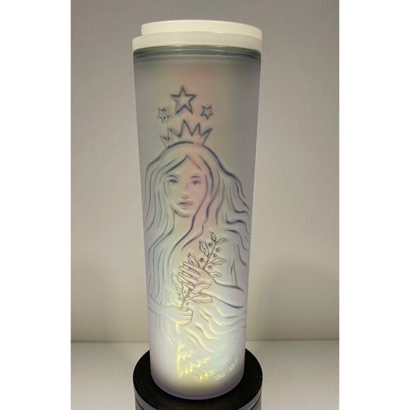 STARBUCKS 50th Anniversary Frosted 16 oz Siren Hot Cold Travel Cup - Picture 2 of 4